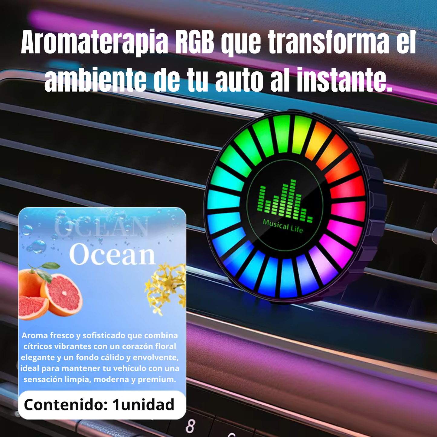 Difusor RGB Premium para Vehículo